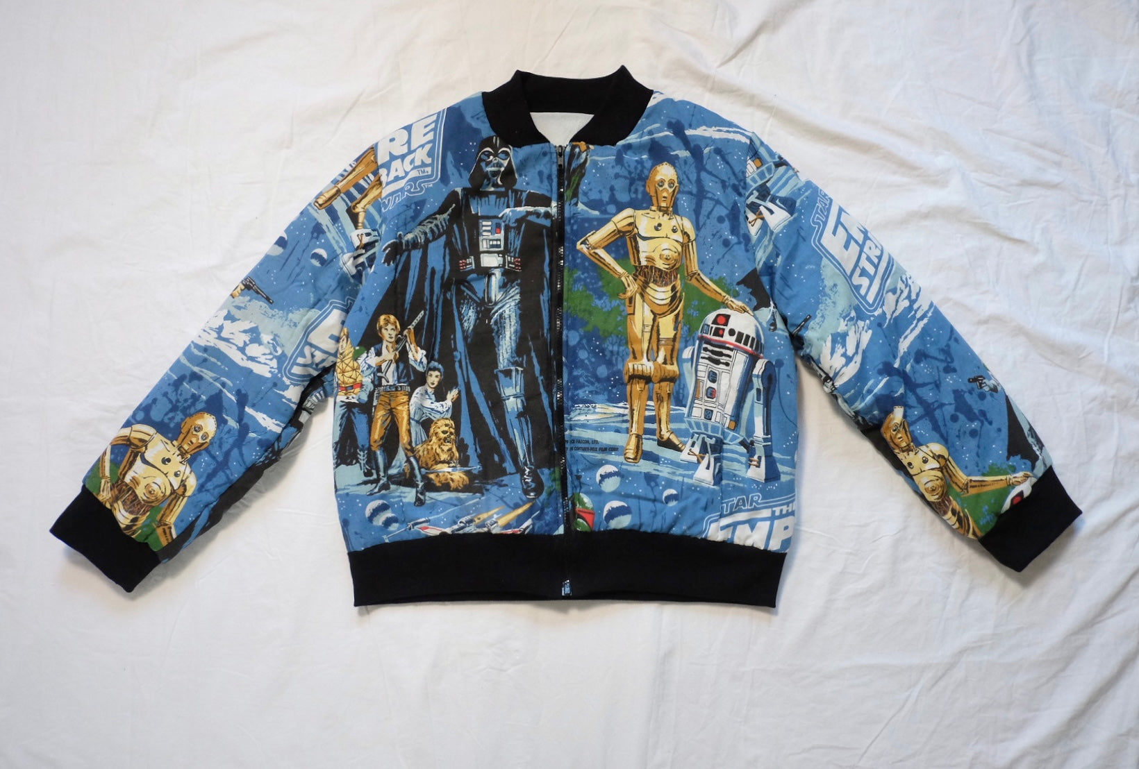 Jacket Rope Design custom puffer bomber jacket – rope drop design
