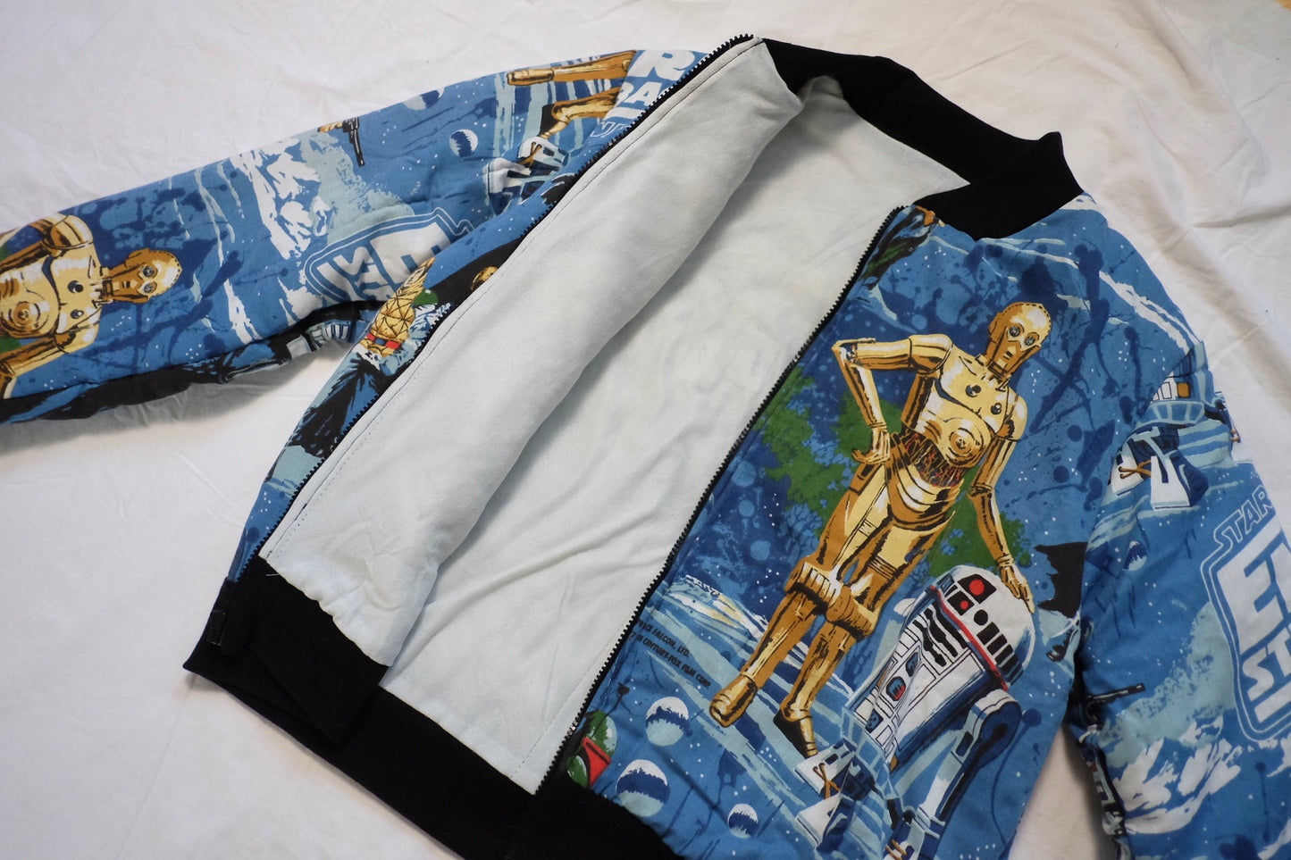 custom puffer bomber jacket