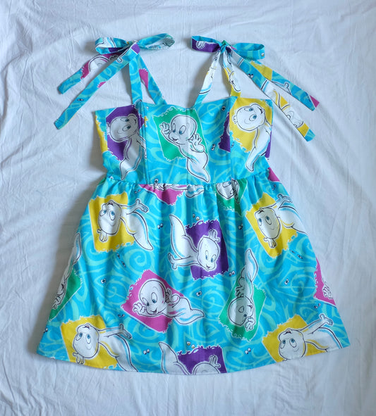XL/2X ghosty tie strap corset dress
