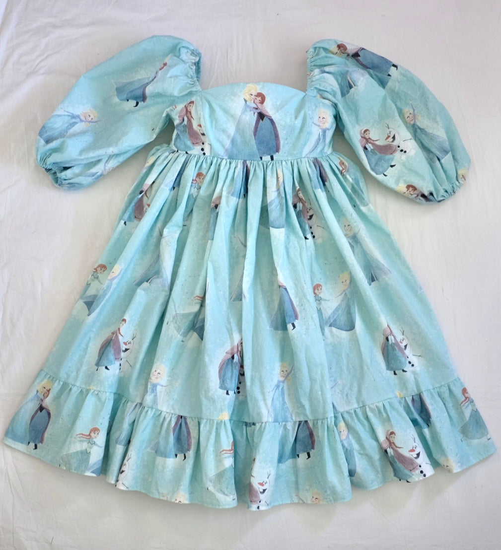 L/XL icy 3/4 sleeve midi dress