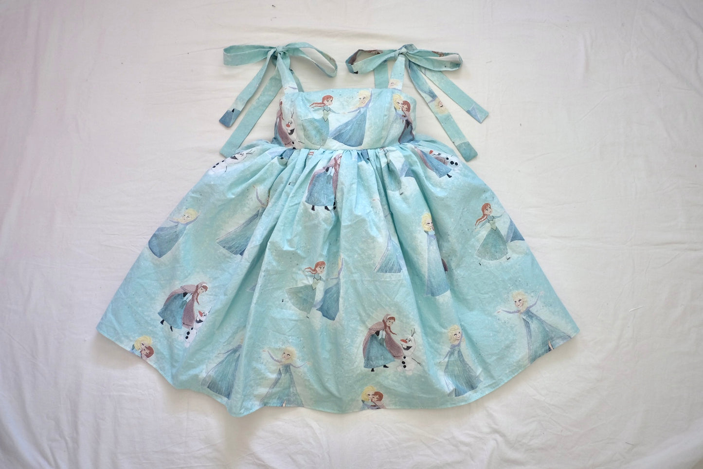 XS/S icy tie strap puff dress