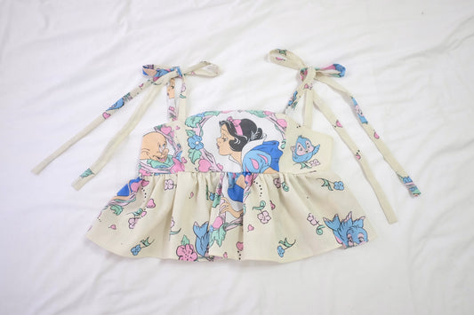 custom beauty and the beast tie strap top