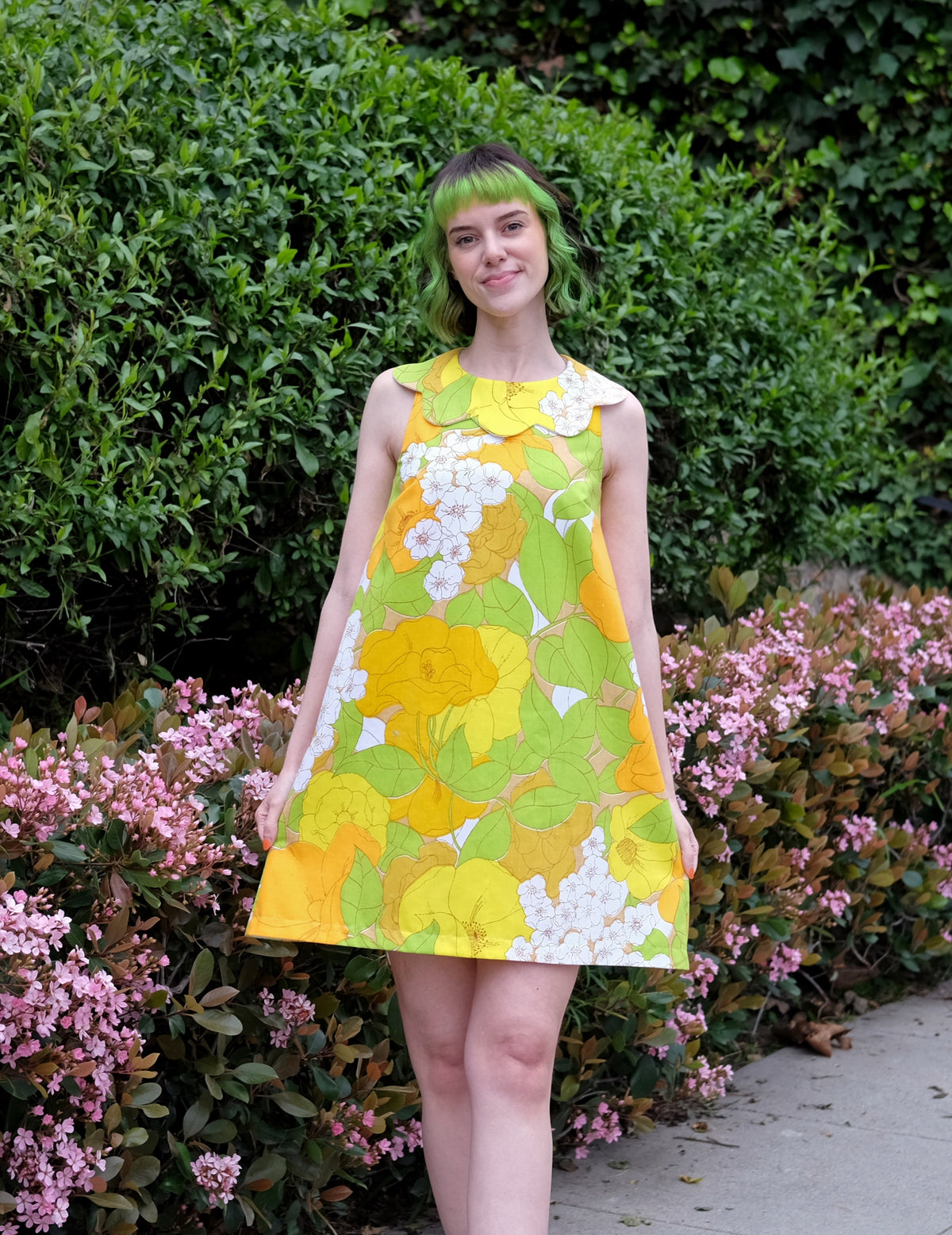 custom petal dress