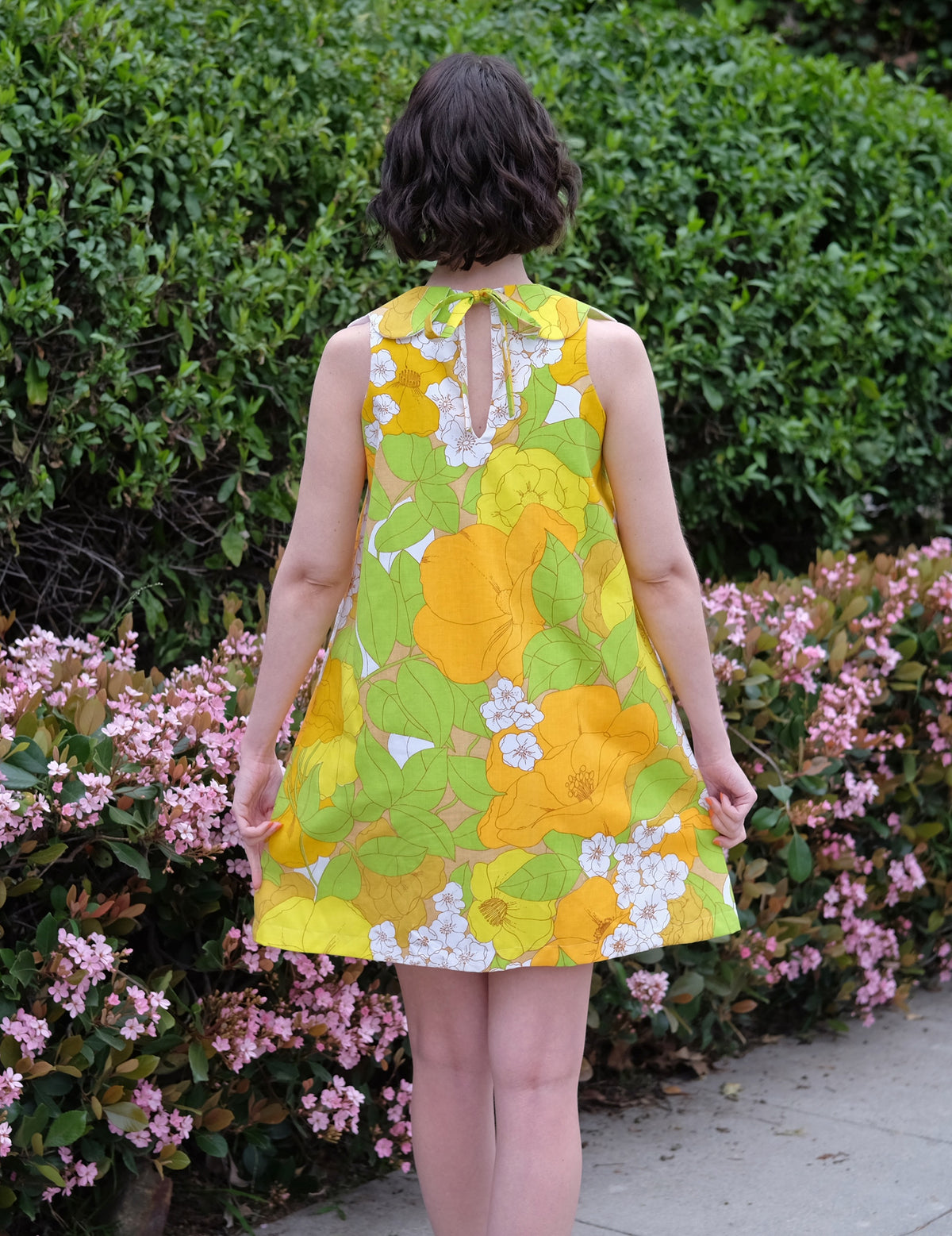 custom petal dress