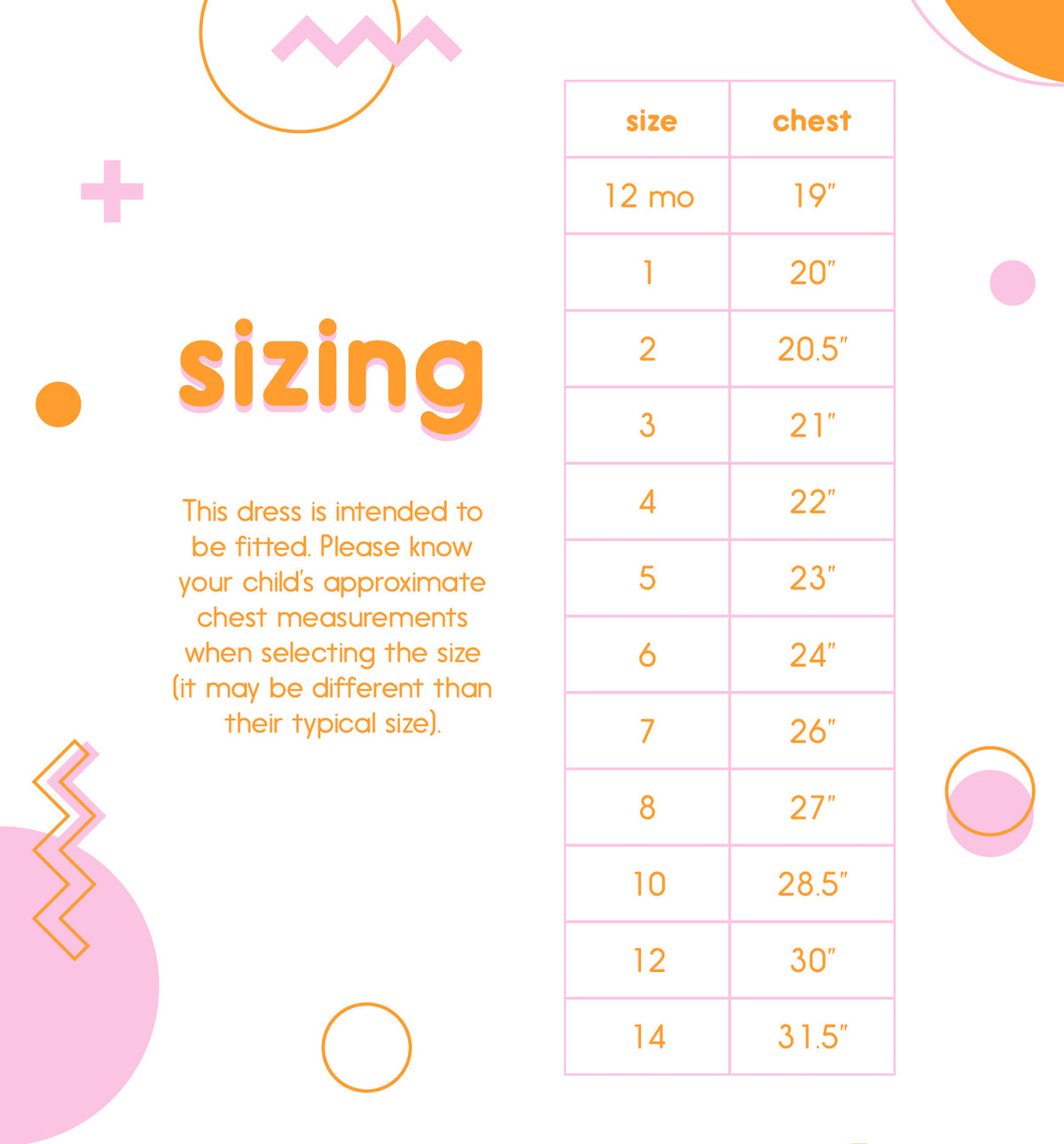 Smock Sizing custom kid's smock dress – rope drop design