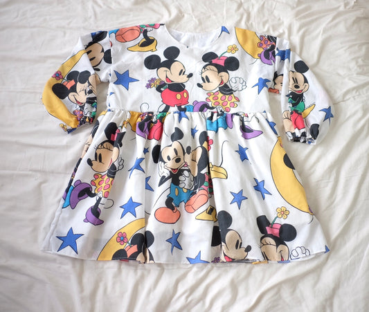 custom long sleeve smock dress
