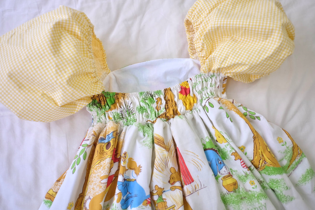 Service Dress Ropes custom midi puff sleeve dress – rope drop design