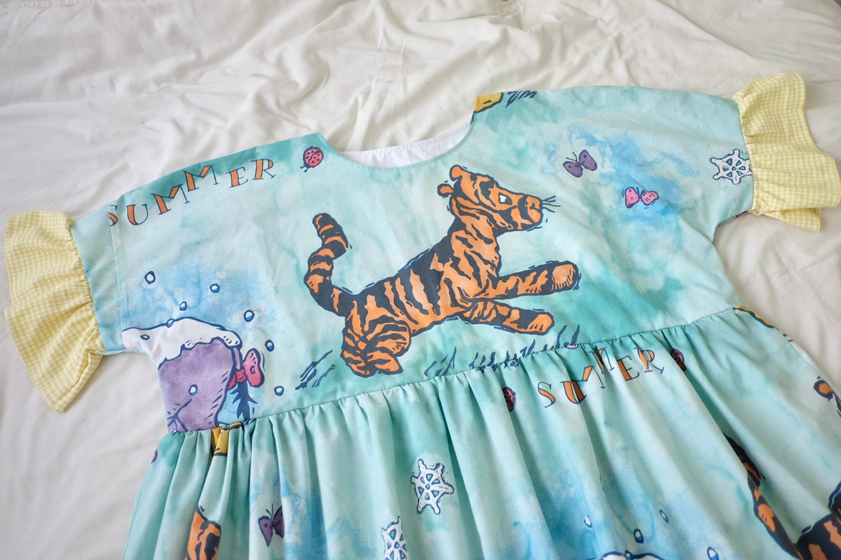 custom midi smock dress